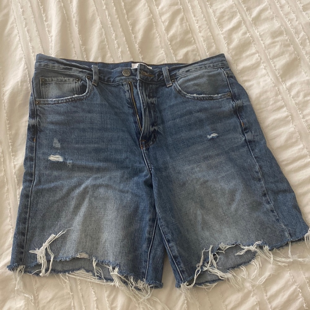 Pistola Kelly 90’s skater short in medium blue